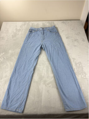 Naked & Famous Denim Jeans Mens 30x30 Blue Regular Straight Selvedge Light Wash